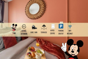 La Gare, Disneyland Paris terrasse parking gratuit